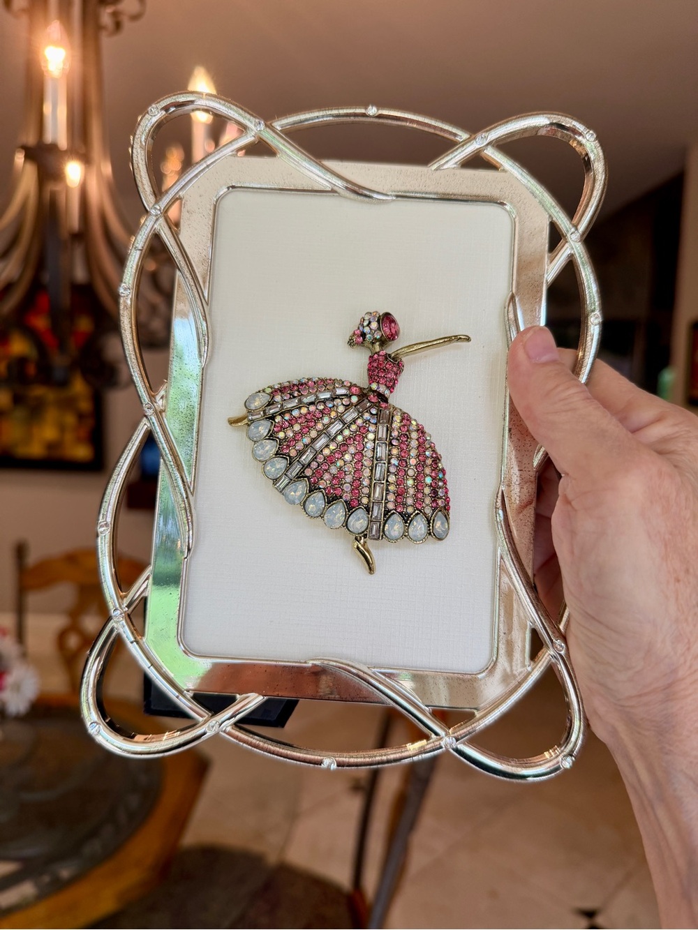 Rhinestone Ballerina Framed Mini Art - Picture 7 of 11